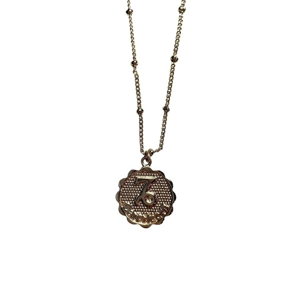 Gold Tone Capricorn Zodiac Short Length Necklace - Picture 5 of 16